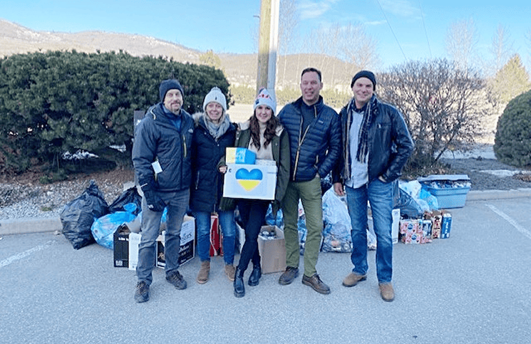 Re/Max Vernon bottle drive raises funds to support Ukraine crisis appeal