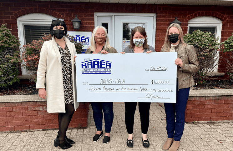 Kingston and Area Real Estate Association members raise $11,500 for addiction and mental health services