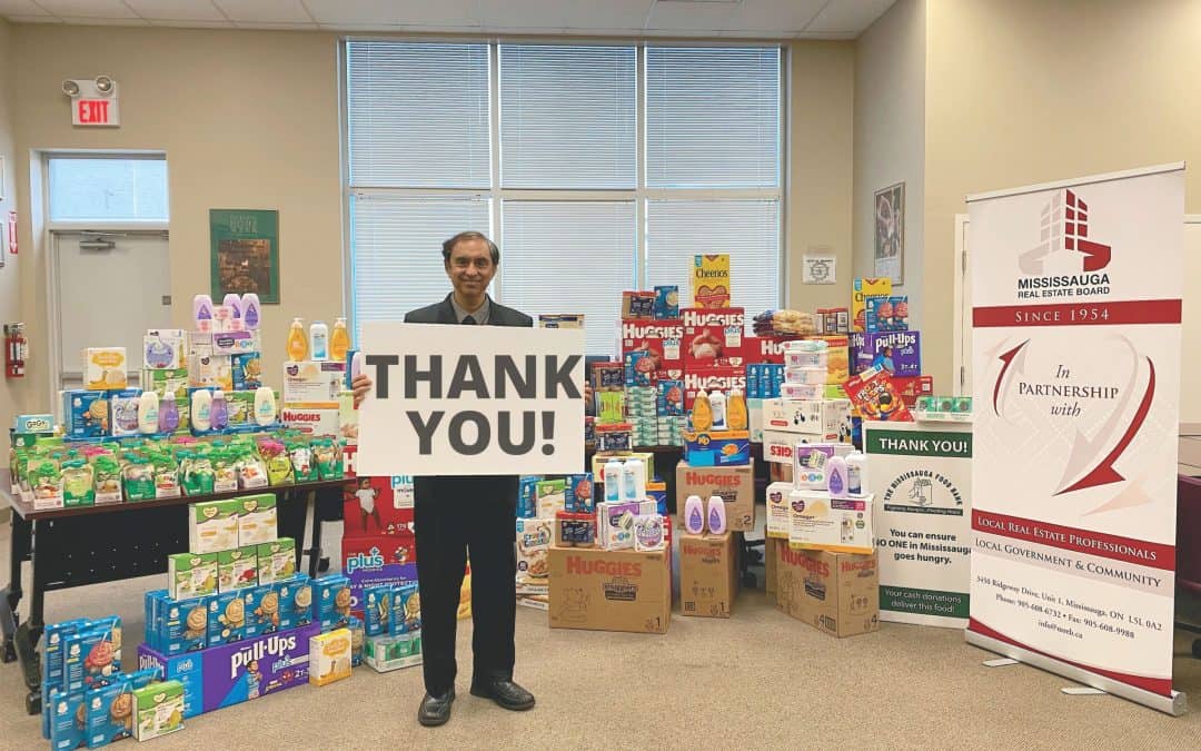 Mississauga Realtors donate over 16,000 pounds of food and baby goods