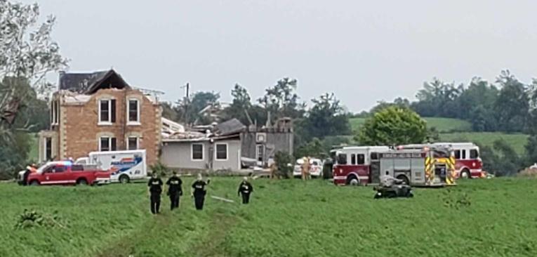 Sales rep seriously hurt as tornado destroys farmhouse