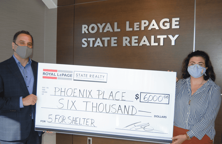 Royal LePage State Realty in Hamilton raises $11,000 for shelters