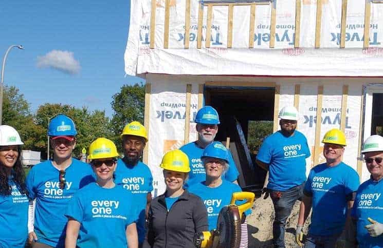 Ottawa Real Estate Board members and staff help out at Habitat for Humanity build