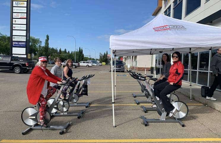 Royal LePage Noralta holds second Spin-a-Thon, raises $16,200 for Royal LePage Shelter Foundation