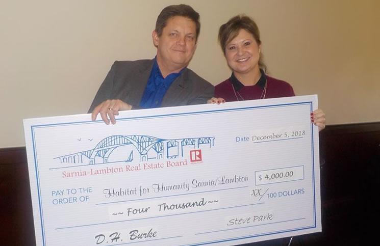 Sarnia-Lambton Real Estate Board donates $8,000 to local charities