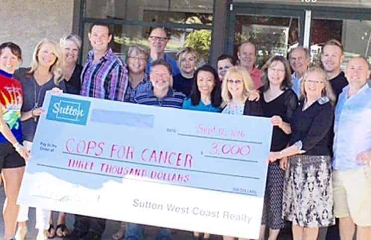 Sutton Group – West Coast Realty in Victoria supports Cops for Cancer