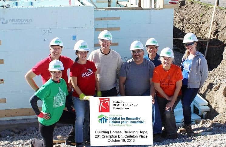 Ottawa Real Estate Board members help build Habitat for Humanity home