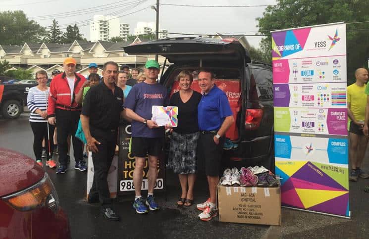 Century 21 Shackleton and The Running Room collect shoes for kids