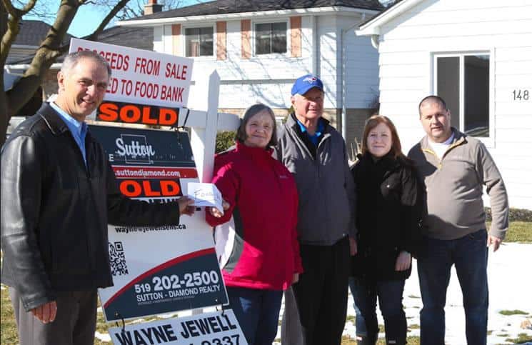 Sutton broker Wayne Jewell donates $4,200 commission to Dorchester food bank