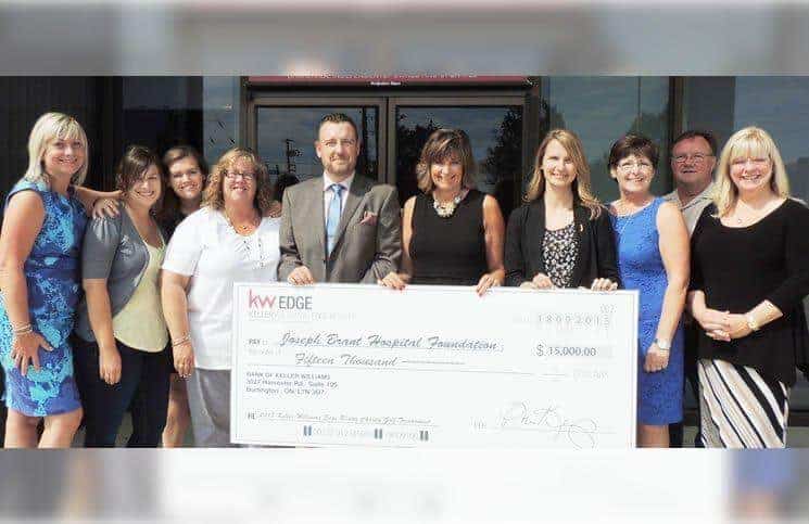 Keller Williams Edge Realty donates $15,000 to hospital foundation