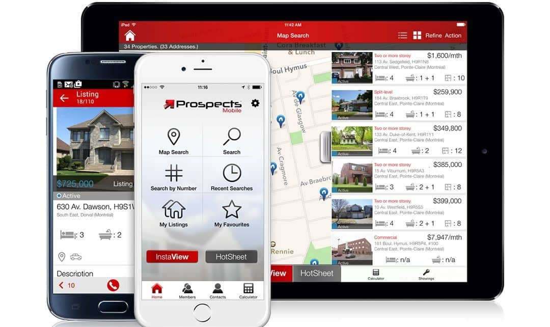 Prospects mobile apps designed strictly for real estate agents