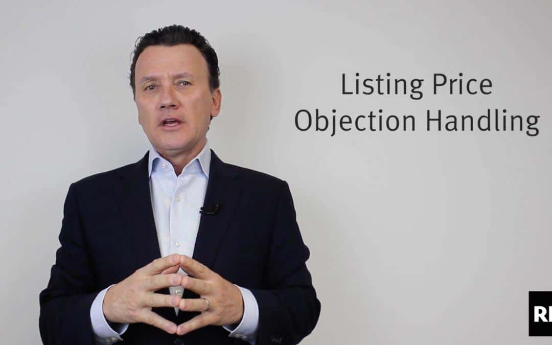 Watch: Listing price objection handling