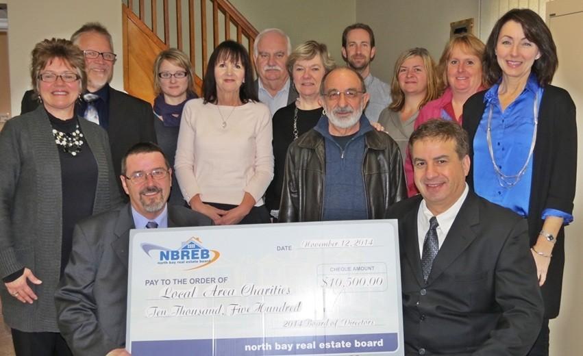 North Bay Real Estate Board donates $10,500 to local charities