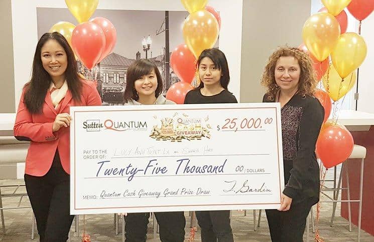 Sutton Group Quantum Realty hands out $35,000 to lucky contest winners