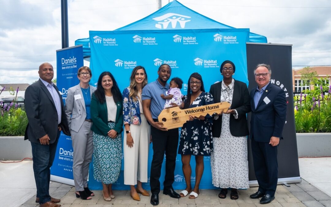 Habitat GTA, Daniels and BlackNorth Initiative welcome two families to their new homes in Brampton, Ont.