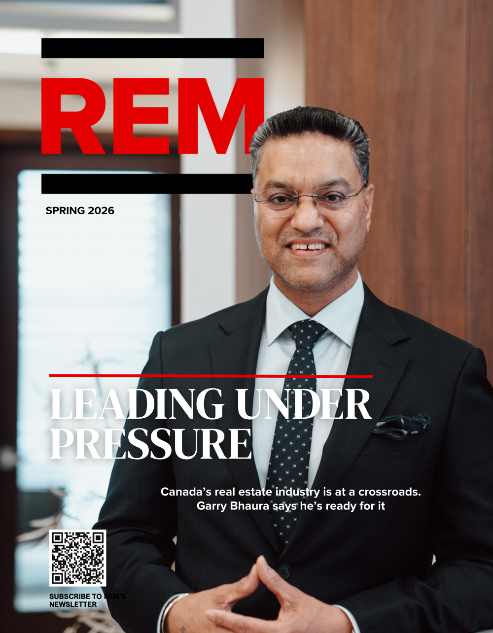REM Spring 2026 cover featuring Garry Bhaura, Leading Under Pressure